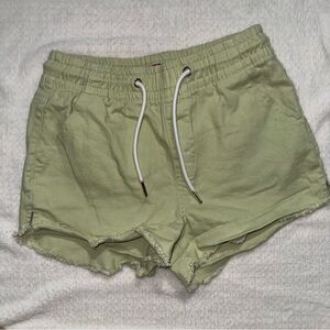 Guess Light Green Mini Shorts